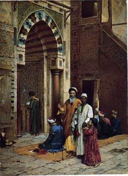 Arab or Arabic people and life. Orientalism oil paintings 594